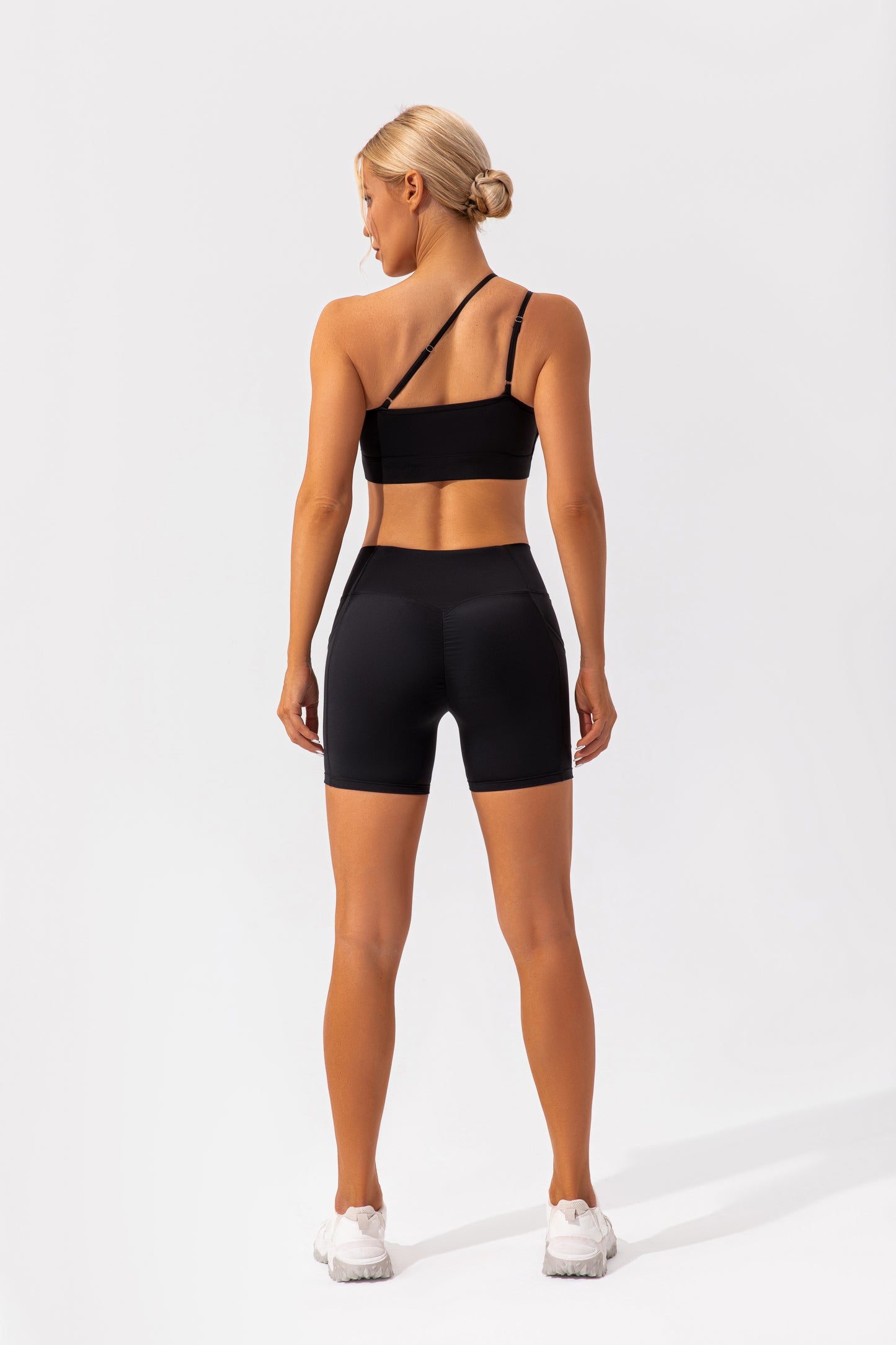 Nude Feel Asymmetrical Short 2-Piece Set - Conway Lifestyle
