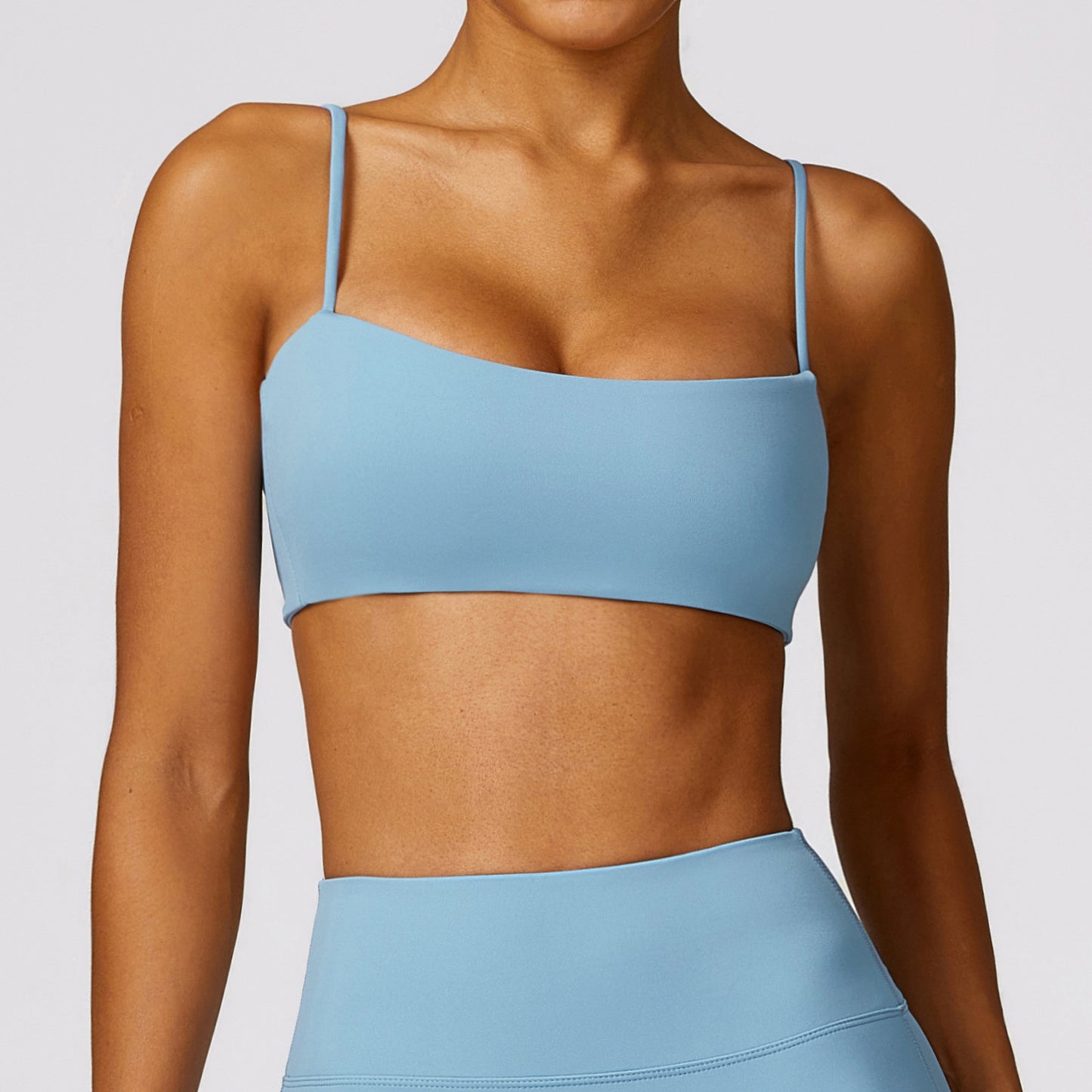Nude Feel Spaghetti Strap Push Up Yoga Top