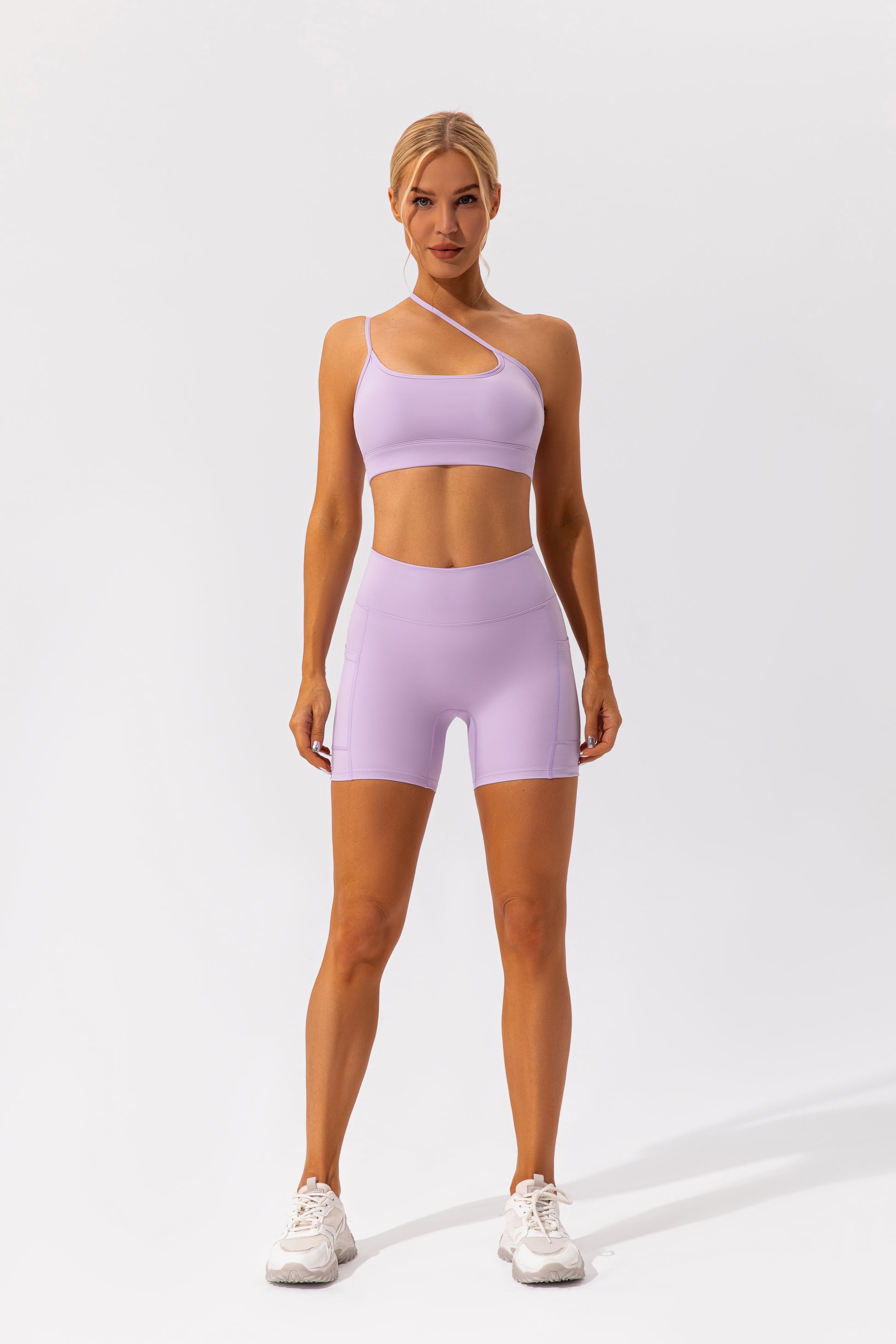 Nude Feel Asymmetric Active Wear Top - Conway Lifestyle