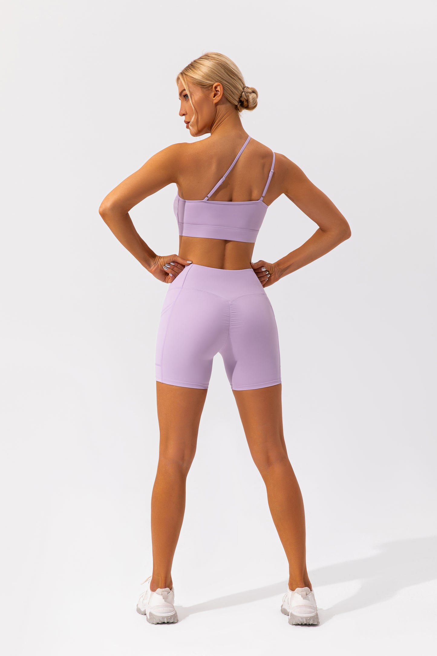 Nude Feel Asymmetric Active Wear Top - Conway Lifestyle