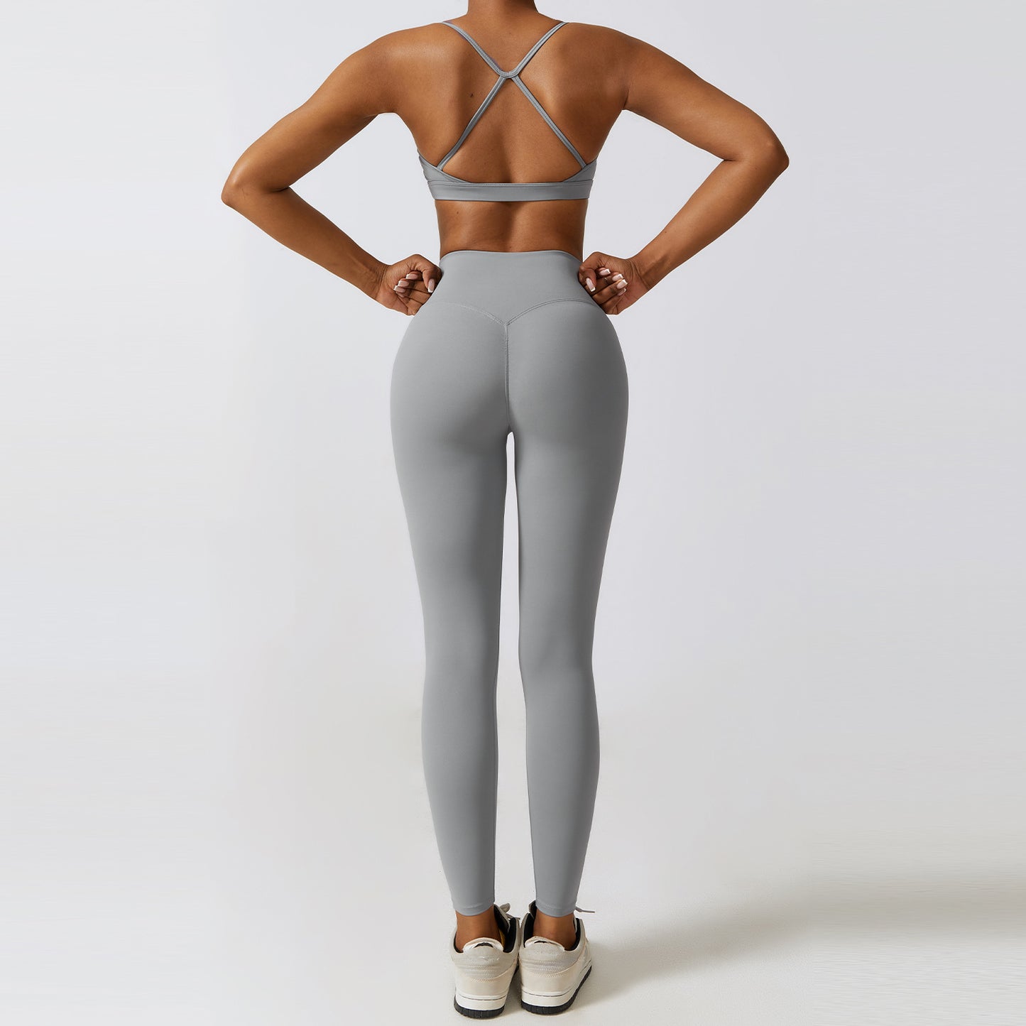 Nude Feel Waist Snatch and Booty Lift 3-Piece Yoga Set - Conway Lifestyle