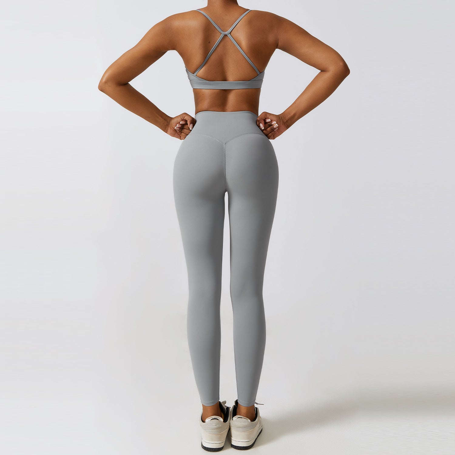 Nude Feel Waist Snatch and Booty Lift 3-Piece Yoga Set - Conway Lifestyle