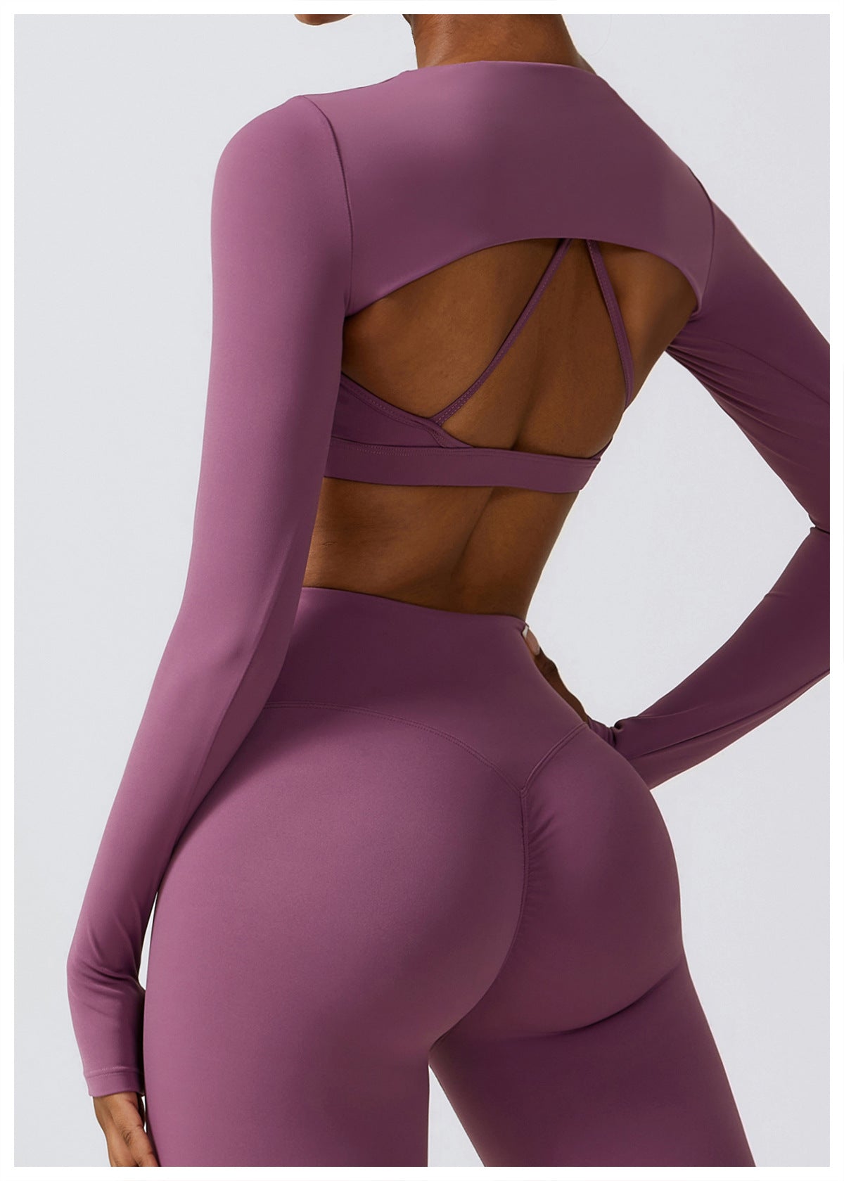 Nude Feel Waist Snatch and Booty Lift 3-Piece Yoga Set - Conway Lifestyle