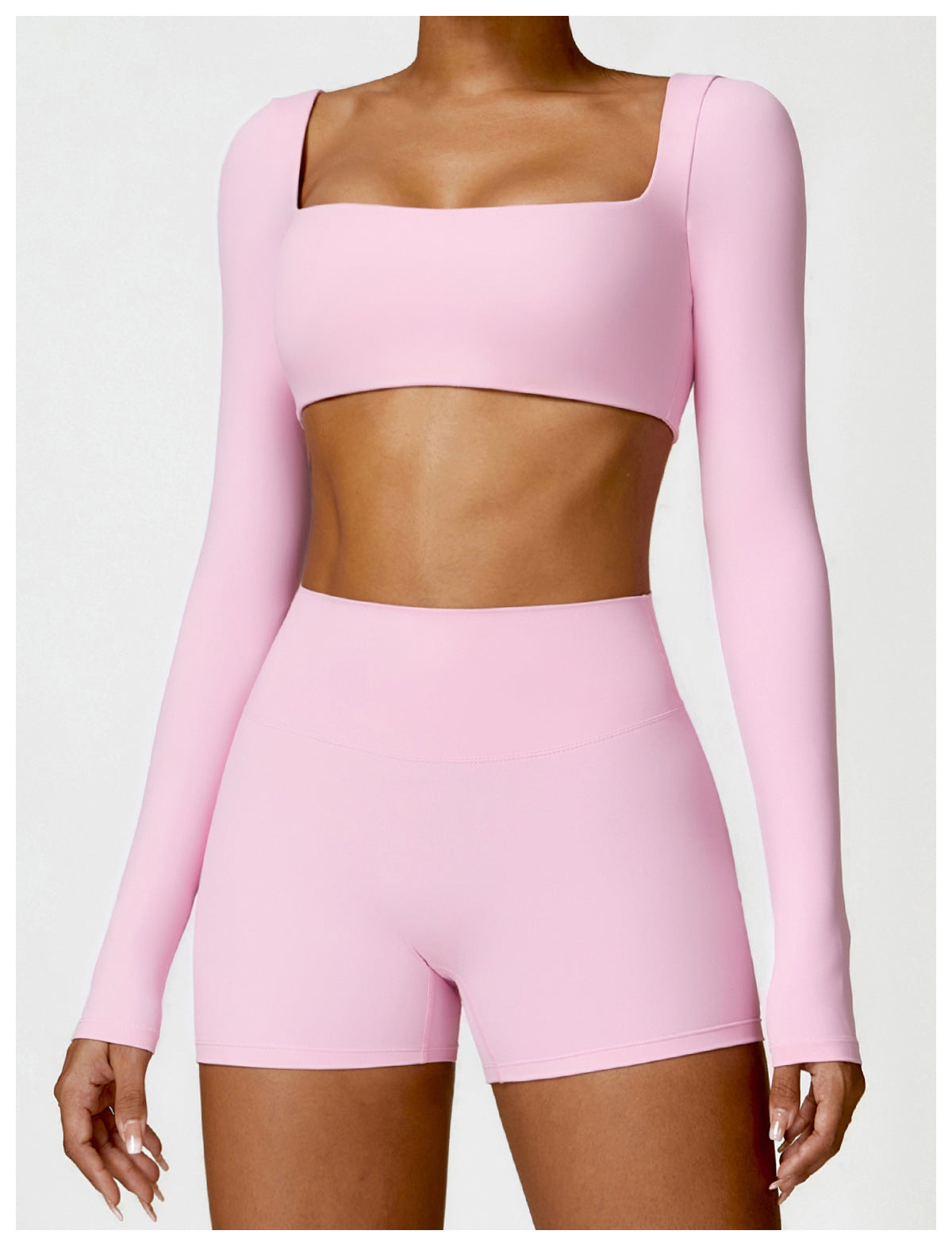 Nude Feel Long Sleeve Crop Yoga Top - Conway Lifestyle