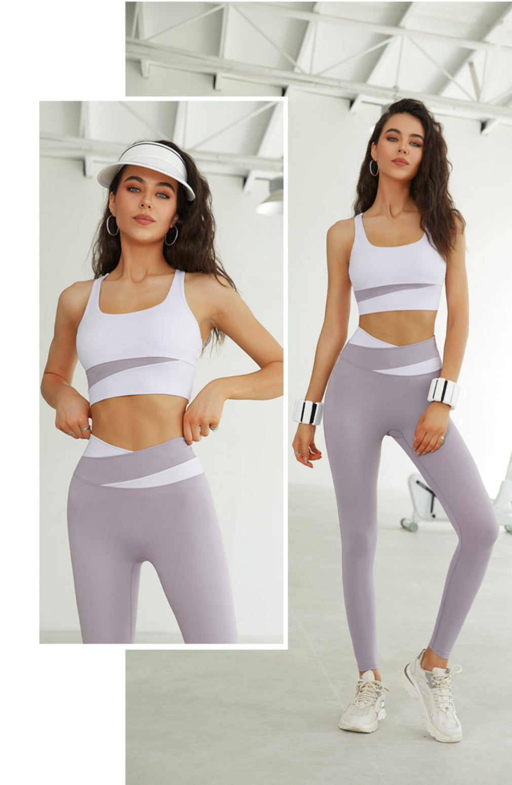 Nude Feel Two Tone Yoga Top - Conway Lifestyle