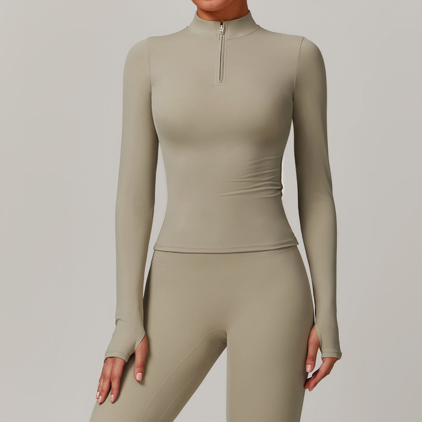 Nude Feel Long Sleeve Yoga Zip Top