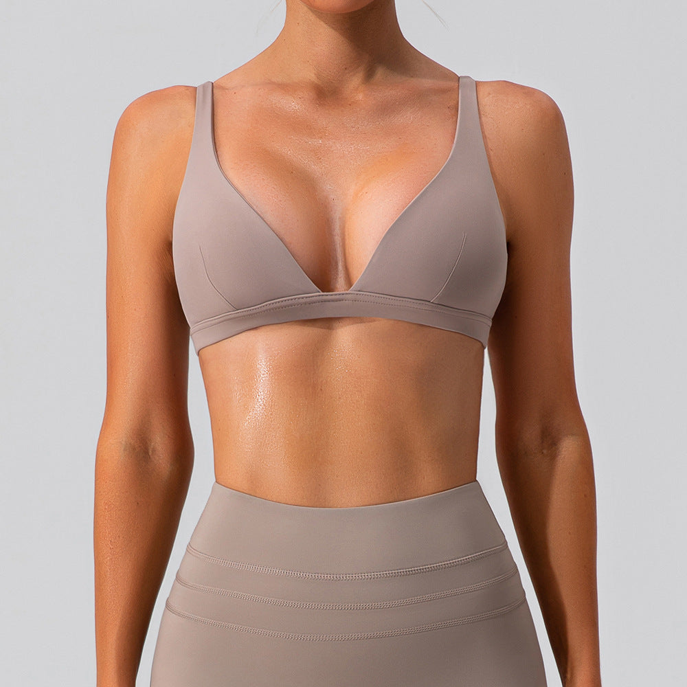 Nude Feel Athletic Triangle Bra Top - Conway Lifestyle