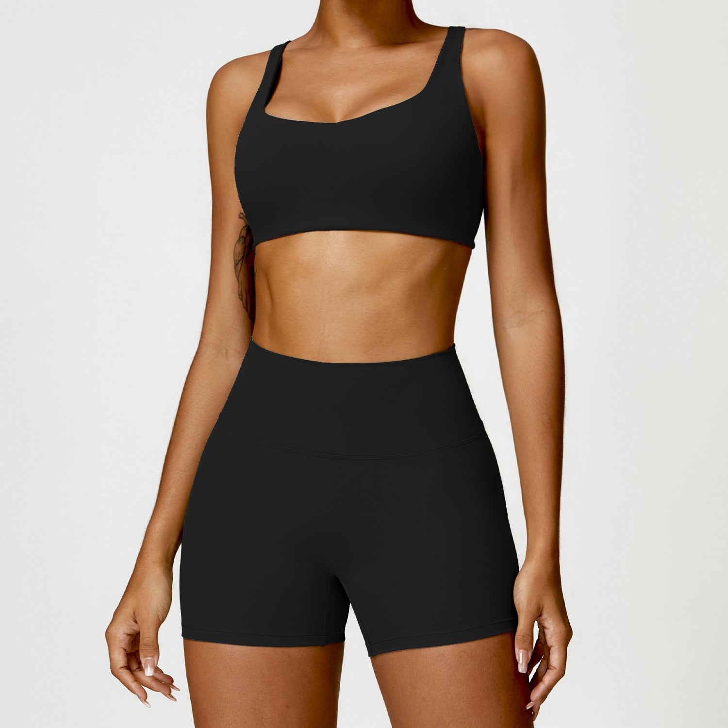 Nude Feel Athletic Short 2-Piece Set - Conway Lifestyle