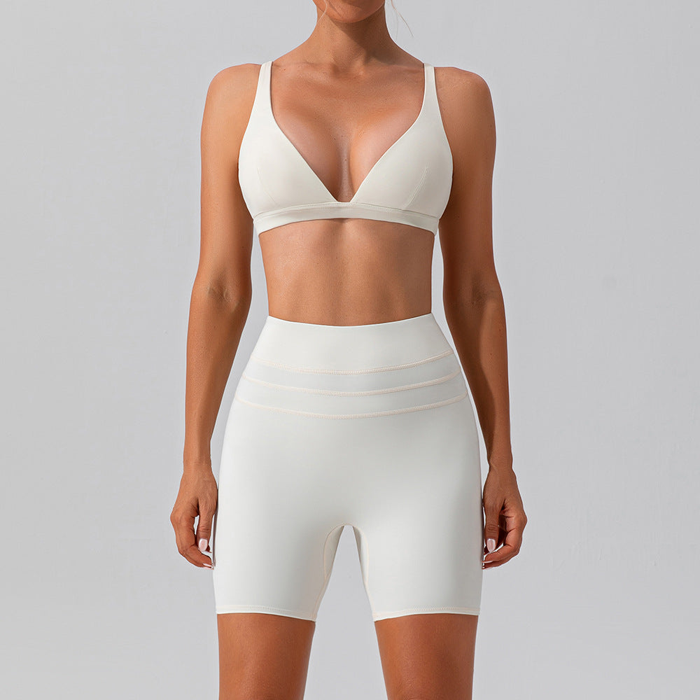 Nude Feel Yoga Athletic Short 2-Piece Set - Conway Lifestyle