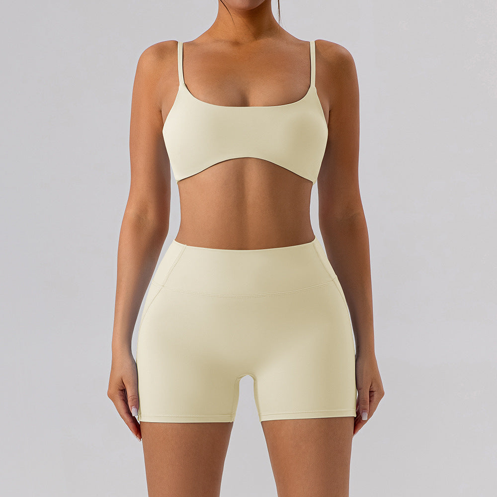 Nude Feel Bra Yoga 2-Piece Pant or Short Set - Conway Lifestyle