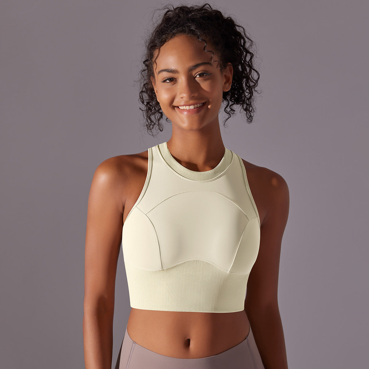 Corset Mid-Length Push-Up Pilates Yoga Top 