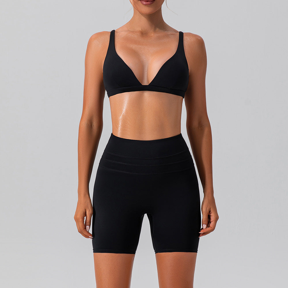 Nude Feel Yoga Athletic Short 2-Piece Set - Conway Lifestyle